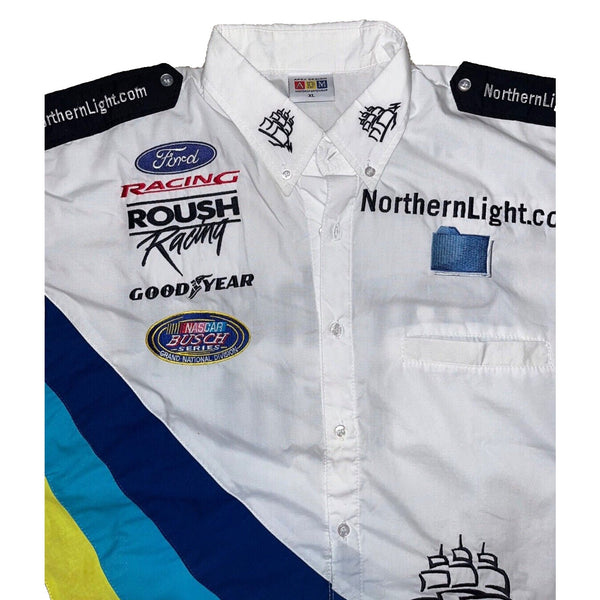 Roush Pit Crew Shirt Jeff Burton NASCAR Northern Light Busch Series Apex Sz. XL