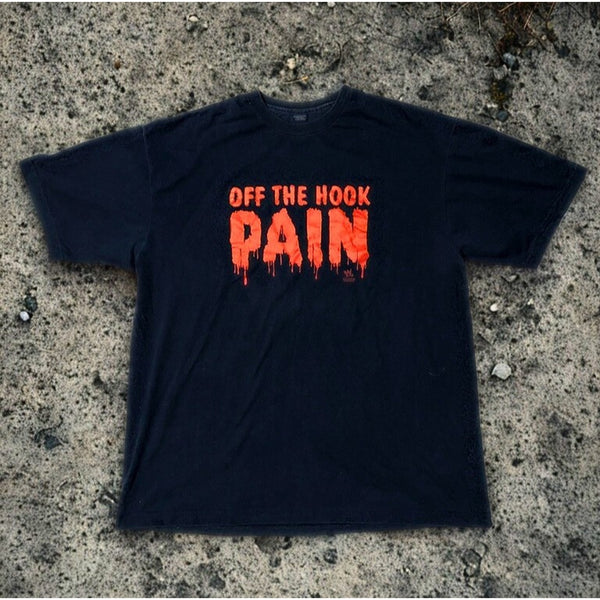 Brock Lesnar WWE Off The Hook Pain T Shirt Sz 2XL Black Graphic Wrestling Horror