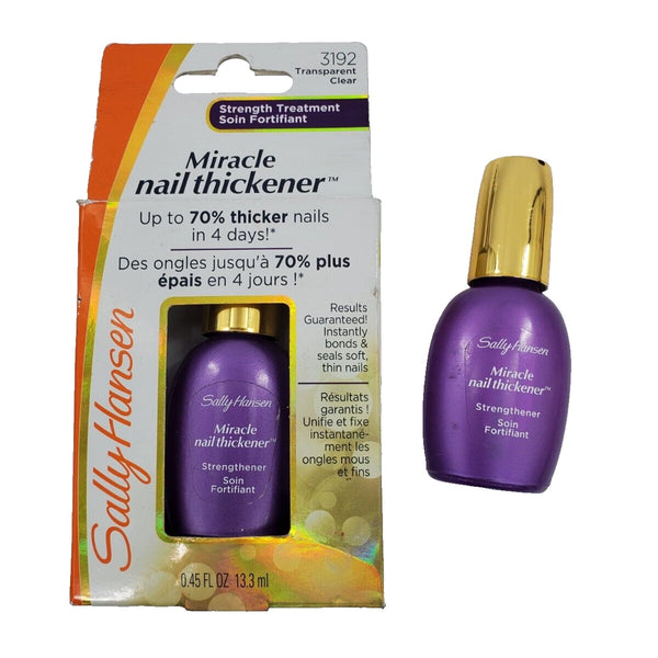 Sally Hansen Nail Treatment Miracle Nail Thickener #3192 Clear 0.45z.