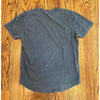 Buck Mason Curved Hem Slub Cotton T Shirt Sz. Small Blue Made in USA BM11001.102
