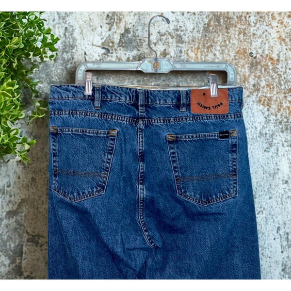 PS by Paul Smith Mens 34R x 30 Tapered Fit Jeans Medium Wash Blue Denim