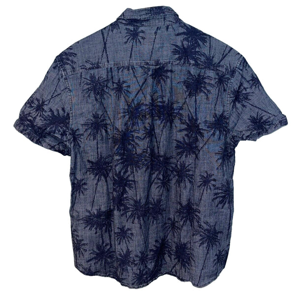 Lucky Brand Men's Short Sleeve Saturday Stretch Clean 2 PKT Workwear Shirt Sz XL