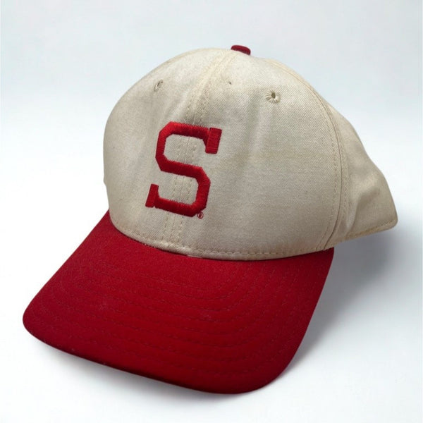 Stanford University New Era Hat 7 5/8 USA Fitted Block S Cardinal Cap Vintage