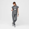 FIGS Technical Collection Rafaela Top M & Zamora Jogger L Tall Graphite Set NWOT
