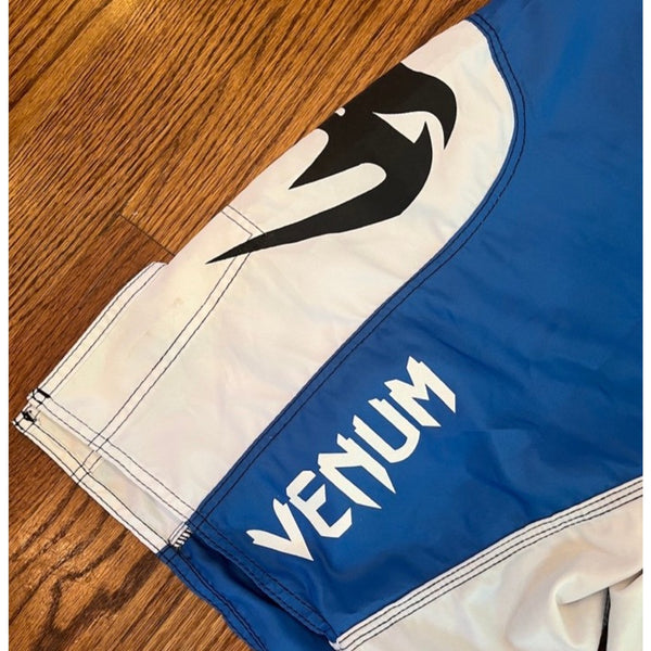 Venum MMA UFC Fight Shorts Men's Size 38 2XL Blue Black Training Grappling BJJ