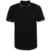 Firetrap Mens Lazer Polo Shirt Black Red Sz. 4XL