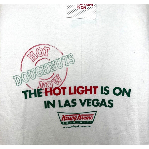 Krispy Kreme Doughnuts Vintage The Hot Light Is On Las Vegas T Shirt NWT Sz. XL