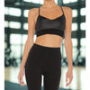 Alo Yoga Lavish Strappy Sports Bra Black Glossy Mesh XS NWT