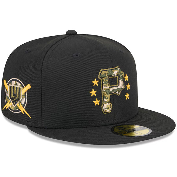 Pittsburgh Pirates New Era Armed Forces Day 2024 Camo 59FIFTY Fitted Hat 6 7/8