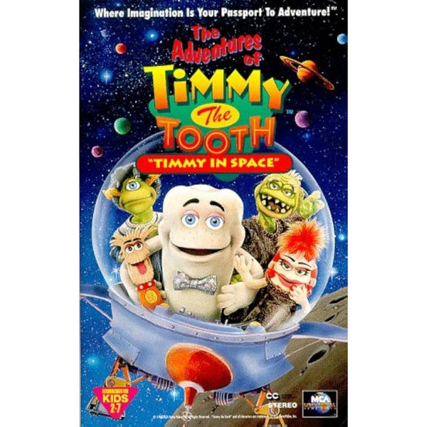 The Adventures of Timmy the Tooth Timmy in Space VHS 1994 Clamshell MCA Tested