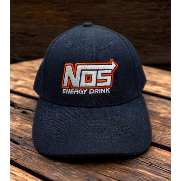 NOS Energy Drink Snapback Hat Monster Energy Y2K Logo Cap OSFM NWOT