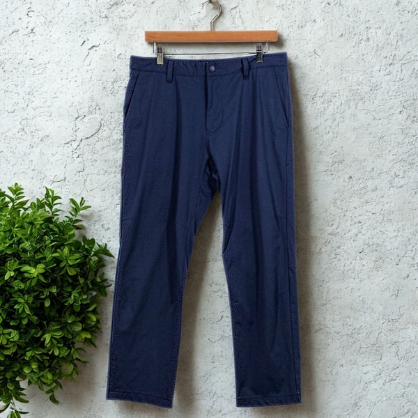 Rhone Commuter Classic Pant Blue 33x27 Performance Stretch Golf Chino NWOT