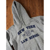 New York Law School Hoodie Sweatshirt Gray Gildan Ultra Blend Sz Small