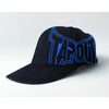 Tapout Y2K Hat Cap Black Blue Embroidered Logo L/XL Flex UFC MMA NWT