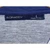 B Draddy 1/4 Zip Pullover Men’s Large Gray Pima Cotton Blend Golf Performance