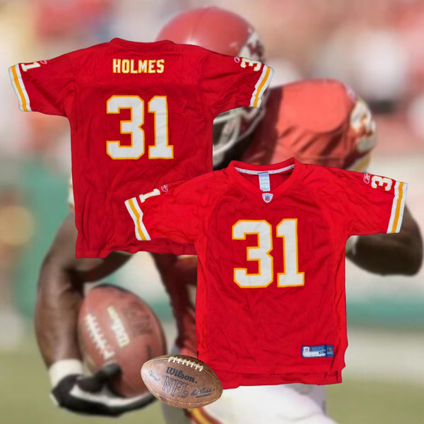 Kansas City Chiefs Priest Holmes #31 Reebok Youth XL (18/20) Jersey Red EUC