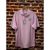 Peter Millar Lord Abbett Polo Mens M Summer Comfort Jubilee Stripe Pink NWT