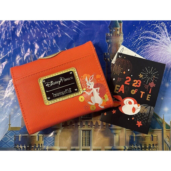 Disney Parks 2023 Lunar New Year Loungefly Wallet Year of the Rabbit NWT