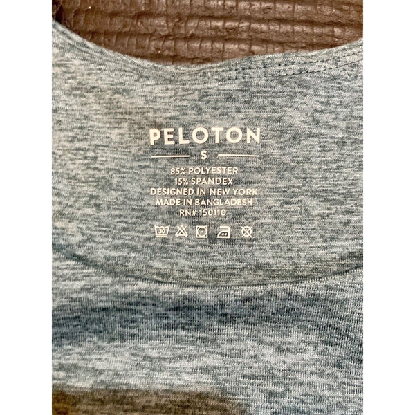 Peloton Women's Sz Small Heathered Teal Strappy Back Sports Bra (FA121) NWT