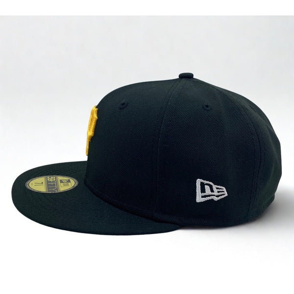 Pittsburgh Pirates New Era Cloud Icon 59FIFTY Hat Black 7 3/8 NWT Rare
