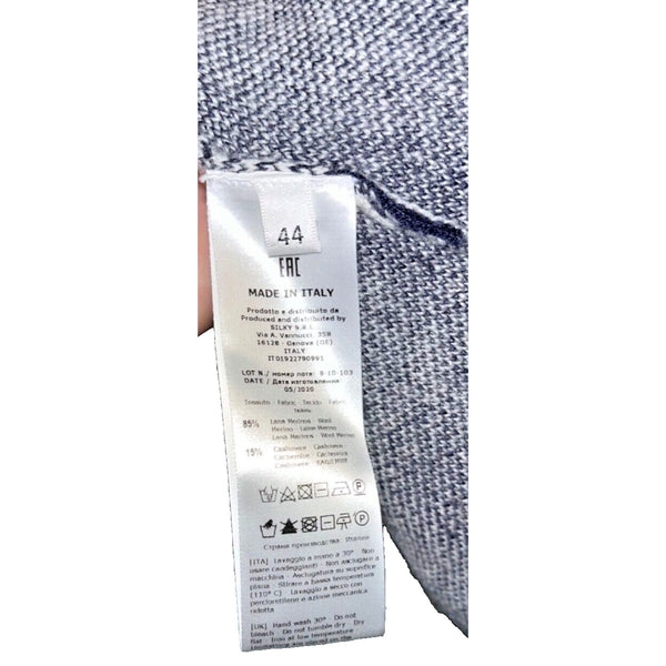 Rosso35 Knit Virgin Wool & Cashmere Long Sleeve Sweater Womens Size 44