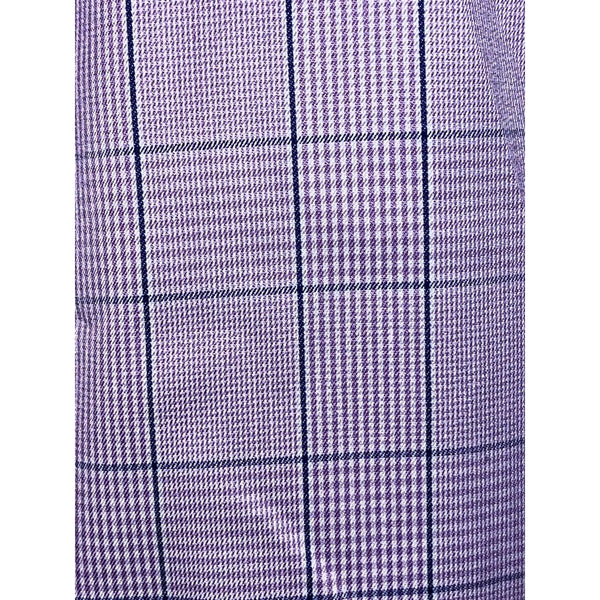 Charles Tyrwhitt Dress Shirt Non Iron Classic Fit Check Purple Men's 16.5/35