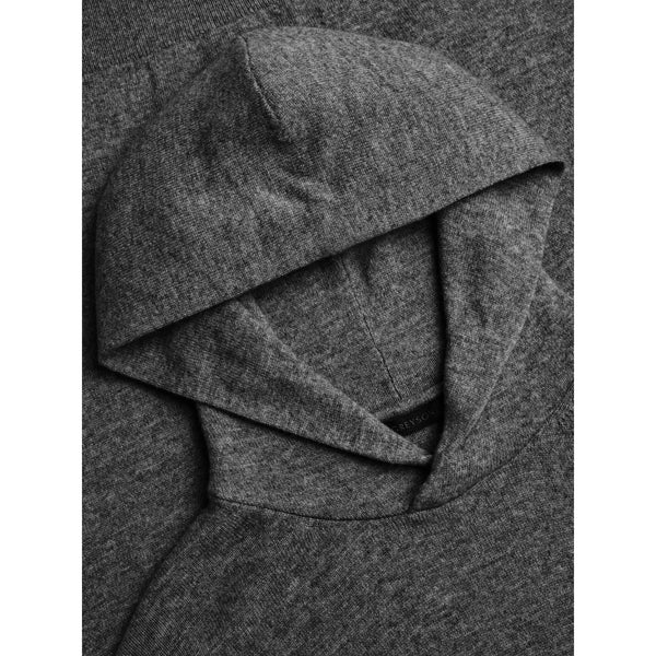 Greyson Koko Wool Cashmere Sweater Hoodie Men's XL Dark Grey Heather $320