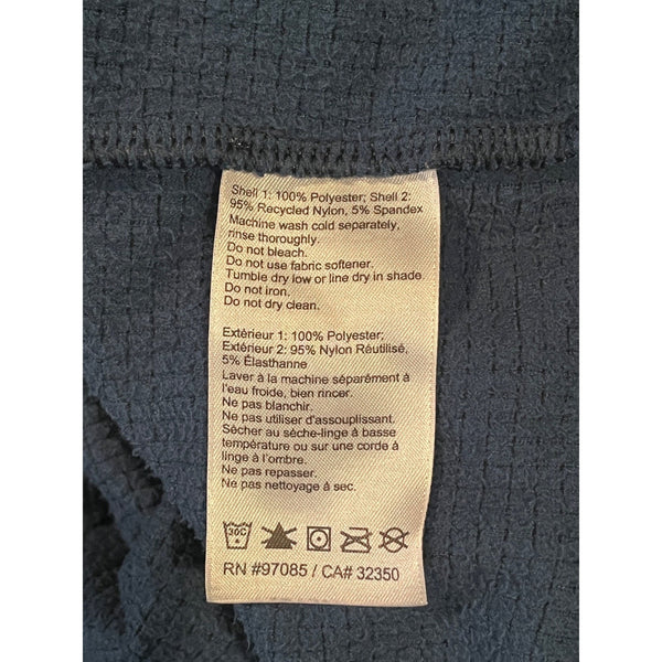 Outdoor Research Trail Mix Quarter Zip Pullover Sz. Medium Blue Microgrid Fleece