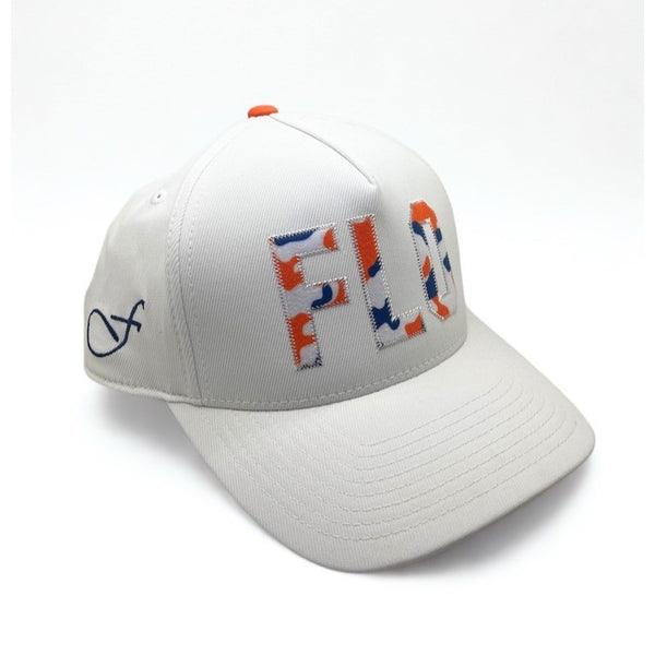 Floridian National Golf Club G/Fore FLO Snapback Hat White Camo Adjustable