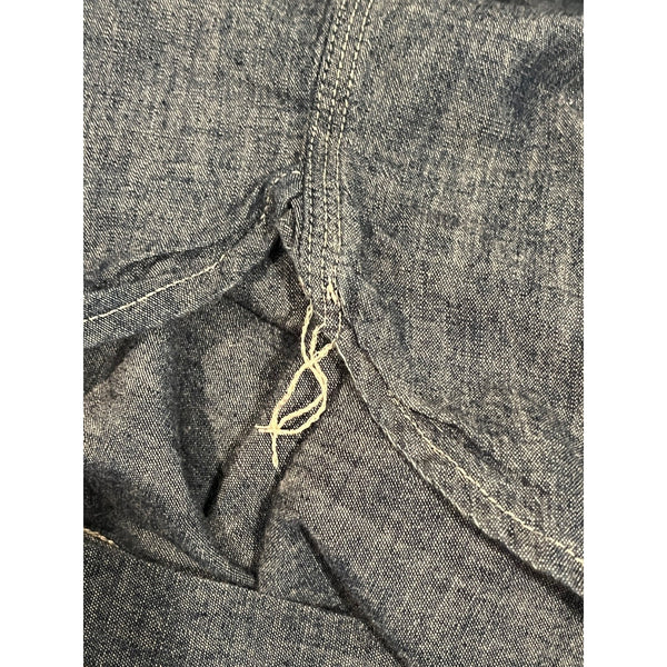 Wallace & Barnes J. Crew Naval Workshirt M Japanese Selvedge Chambray Blue NWOT