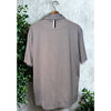 Rhoback Polo Shirt Mens Large Gray Striped Performance Golf Short Sleeve