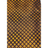 Gucci 100% Silk Tie Brown Gold Geometric Made in Italy Luxury Designer Necktie
