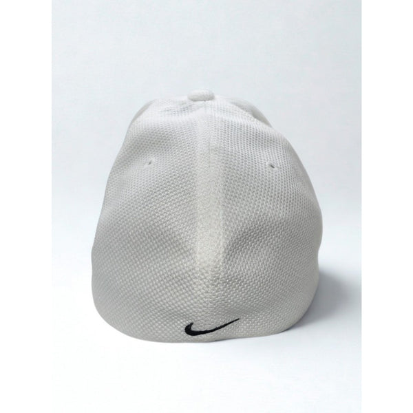 Nike Golf Tiger Woods TW White Flex Fit Mesh Hat Cap M/L Vintage Dri-FIT Rare