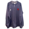 Rutgers University Adidas 1/4 Zip Long Sleeve Windbreaker NCAA Baseball Sz. 2XL