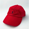 Polo Ralph Lauren Red Strapback Hat Black Pony Logo Adjustable Dad Cap Cotton