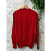 Brioni Roma Red 100% Cashmere Crewneck Sweater Men’s 2XL Made in Italy