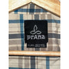 prAna Men’s Tan Plaid Button Down Shirt Long Sleeve Collared Casual Sz XL