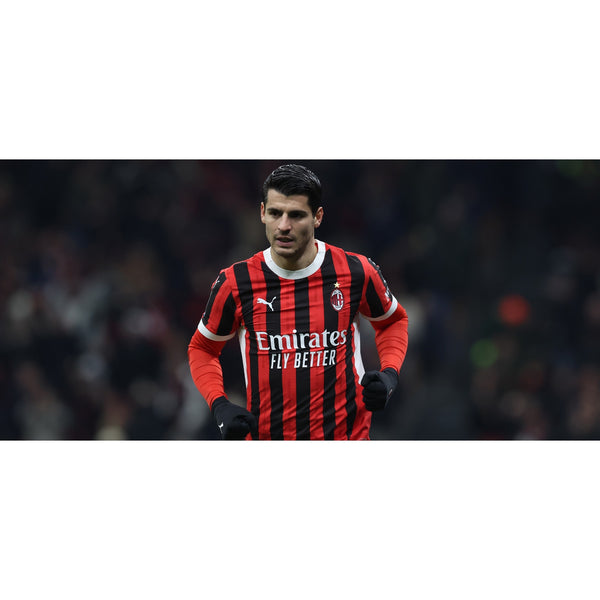 AC Milan Alvaro Morata Signed Training Worn Jersey 2024 Puma Team Issued Sz L