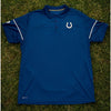 Indianapolis Colts Nike Dri-FIT Polo Shirt Men's XL Blue NFL Training NWOT