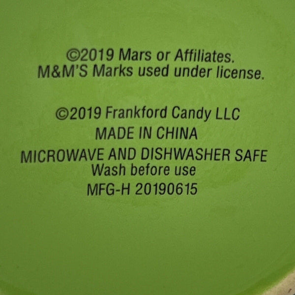 M&M’s World “I Melt for No One” Green M&M Mug Cup 2019 Ceramic Coffee Tea