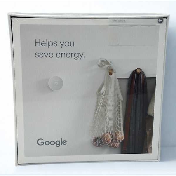 Google Nest GA013 Programmable Wi-Fi Thermostat Snow Sealed In Box