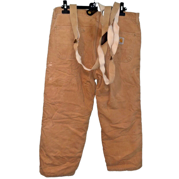Carhartt B10 Duck Quilted Lined Work Waist CC Filson Overall Pants USA 40x40 Vtg