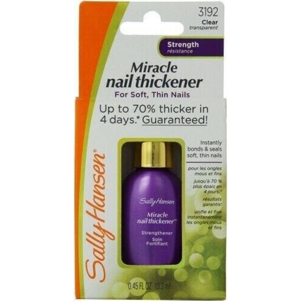 Sally Hansen Nail Treatment Miracle Nail Thickener #3192 Clear 0.45z.