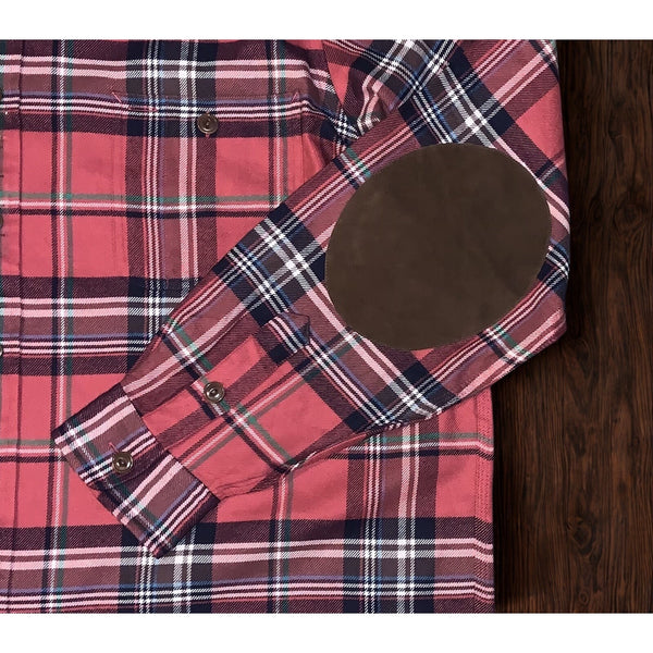 Polo Ralph Lauren Performance Plaid Flannel Shirt 4XLT Big & Tall Suede Elbow