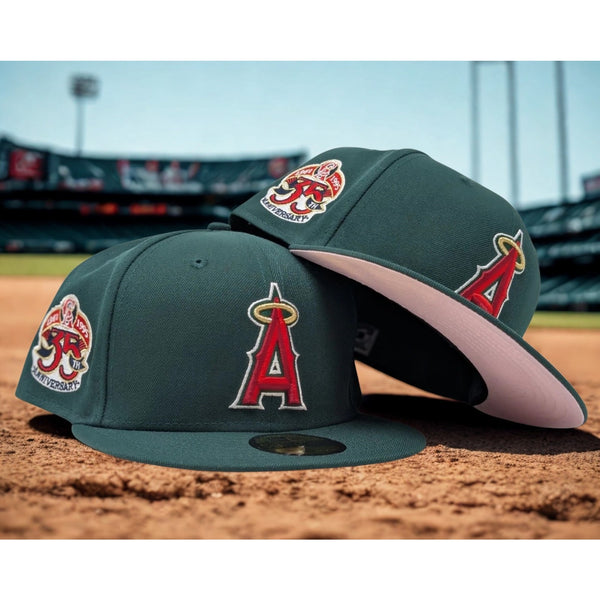 Los Angeles Angels 35th Anniversary New Era Fitted Hat 7 5/8 Sports World 165