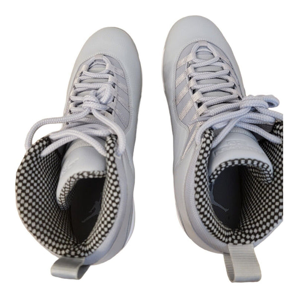 Nike Air Jordan Retro 10 MCS Wolf Grey Baseball Cleats CQ9532-002 Mens Sz. 12.5 Shoe