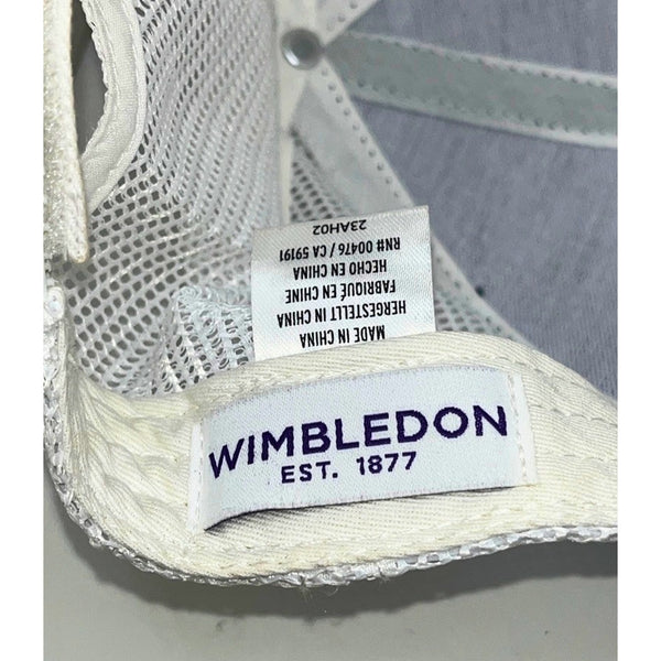 Wimbledon Championships Trucker Hat Navy Mesh Strapback Tennis Cap OSFM EUC