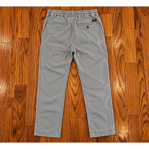 Faherty Essential Drawstring Pants Men's S Rugged Grey Organic Cotton Linen