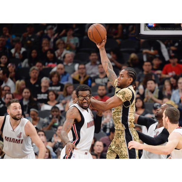 Kawhi Leonard Adidas Nba Swingman Jersey Camo San Antonio Spurs Men's Sz S RARE