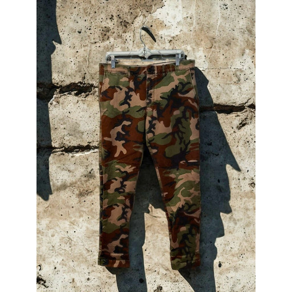 J Crew Always Oarsman 484 Slim Camo Pants 33x32 Men’s Casual Cotton EUC